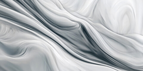Fototapeta premium Smooth white marble stone background with delicate swirling gray veining, classic and luxurious.
