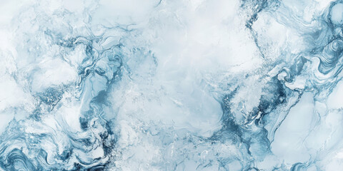 Obraz premium Shimmering silver-blue marble background with metallic veining, futuristic and sleek.