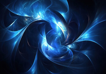 Fototapeta premium abstract digital composition in blue and light blue tones. 