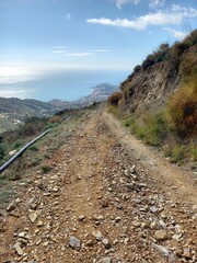 Hiking trails at Almuñécar in Andalusia in the south of Spain