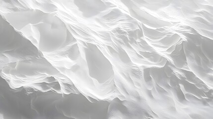Obraz premium Soft White Textile Texture with Flowing Waves and Undulating Patterns