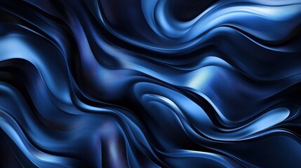 Fototapeta premium Abstract dark blue tech background with digital waves