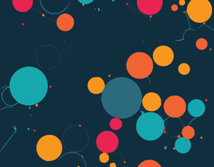 Futuristic Blockchain Technology Abstract Background
