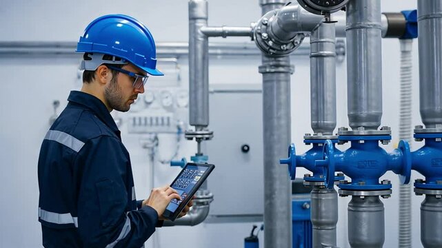 Water Pump Valve Inspection or Treatment Plant Engineering