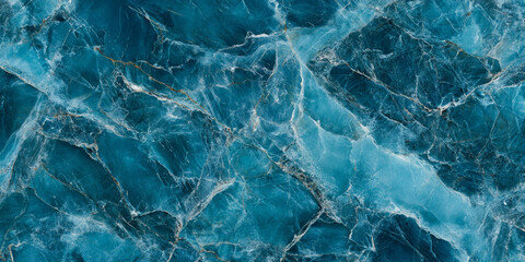 Aqua-toned marble background with deep ocean blue and seafoam veins, tropical and fresh.