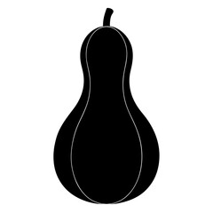 a green gourd isolated on white back ground