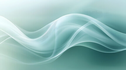 A soothing teal design with soft flowing curves and subtle gradients, evoking a sense of modern tranquility.