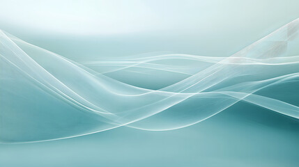 A soothing teal design with soft flowing curves and subtle gradients, evoking a sense of modern tranquility.