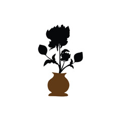 Flower silhouette