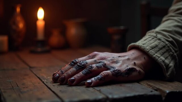 Hand of the Medieval Black Death