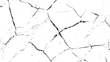 Lots lines of crack ground for abstract background. vector crack grunge black with white background for your text