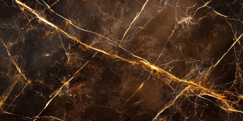 Coffee brown marble background with golden veins and rustic natural stone texture, warm and inviting.