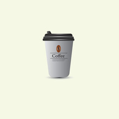 White cap brown paper Recyclable Double Wall Kraft Coffee cup mug