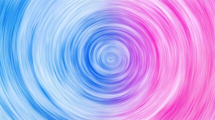 Obraz premium Soft radial blur with swirling motion effect in blue and pink gradient
