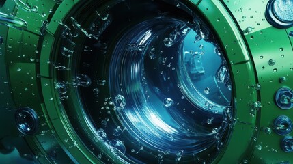 Green Blue Technical Background