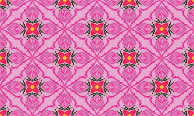 The fabric patterns seamless vector pattern, beautifully arranged floral, with flowers in the center