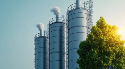Hightech factory integrating carbon offset financing to achieve carbon neutrality