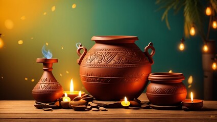 Festive Earthenware and Lanterns.