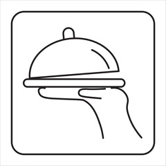 restoran icon in line style