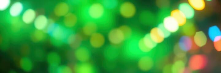 Obraz premium Vibrant bokeh lights create an energetic atmosphere during a night celebration in a city park