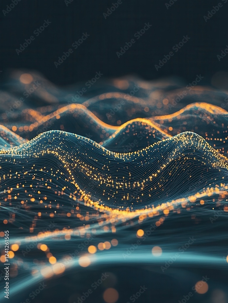 Aufkleber this abstract background image showcases the digital data stream with binary code, representing the 