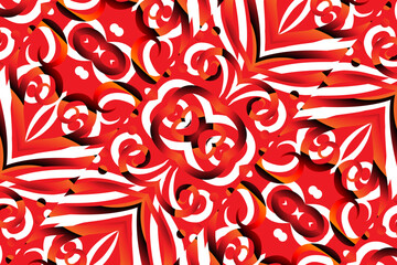 batik ethnic dayak ornament for wallpaper ads background or textile pattern	