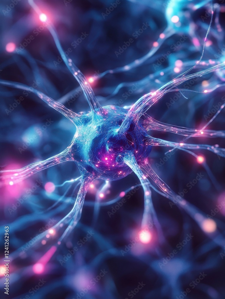 Poster abstract technology background with neural network design, neural network, artificial intelligence, 