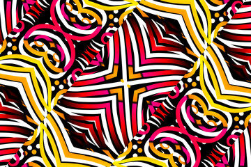 batik ethnic dayak ornament for wallpaper ads background or textile pattern	