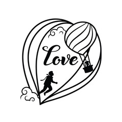 Valentine Day Typography T-shirt Design