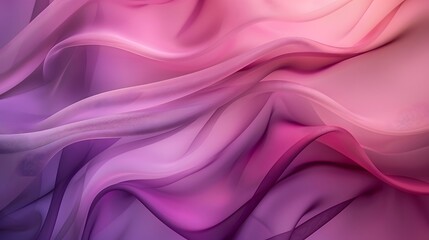 Fototapeta premium Illustration of An elegant abstract gradient, transitioning from soft blush pink to deep royal purple, with smooth, flowing curves and a sophisticated aesthetic. Ai Generate. 