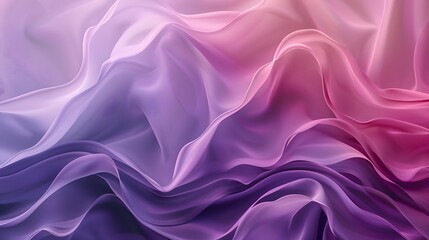 Fototapeta premium Illustration of An elegant abstract gradient, transitioning from soft blush pink to deep royal purple, with smooth, flowing curves and a sophisticated aesthetic. Ai Generate. 