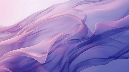 Obraz premium Illustration of An elegant abstract gradient, transitioning from soft blush pink to deep royal purple, with smooth, flowing curves and a sophisticated aesthetic. Ai Generate. 