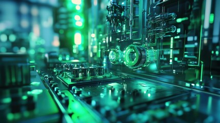 Green Blue Technical Background