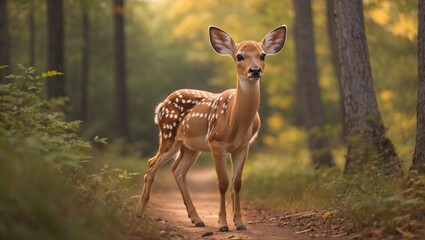 Fawn in the Forest.