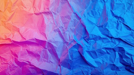 Obraz premium Colorful Crumpled Paper Texture Background
