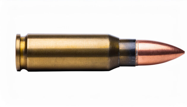riffle bullet on isolated background