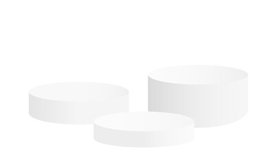 set of podiums for products