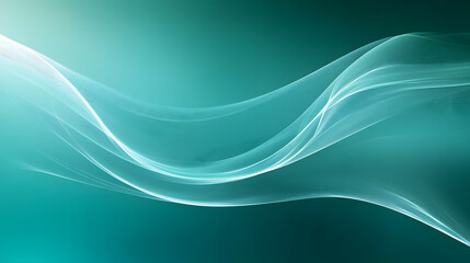 A stylish teal design with a smooth gradient and organic shapes, providing a contemporary, calm and elegant visual.