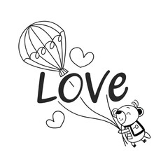 Valentine Day Typography T-shirt Design