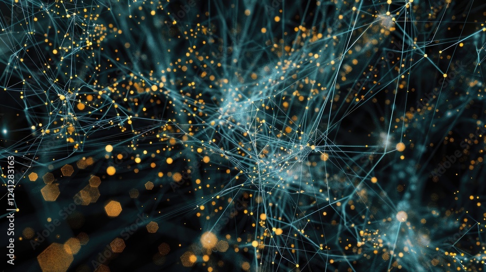 Poster explore a captivating visualization of millions of nodes and links, showcasing the intricate relatio