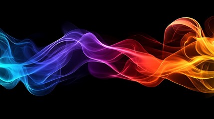 Obraz premium Abstract colorful smoke design background