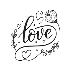 Valentine Day Typography T-shirt Design