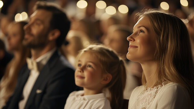 Easter Concert Family Enjoying Music Together