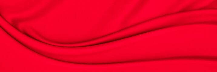 Obraz premium Black gray satin dark fabric texture luxurious shiny that is abstract silk cloth panorama background with patterns soft waves blur beautiful.