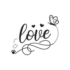 Valentine Day Typography T-shirt Design