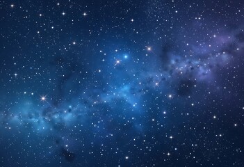 Fototapeta premium A Night Sky Filled With Stars And Nebulae