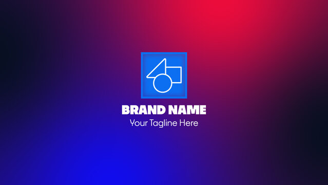 Logo Reveal with Colorful Background