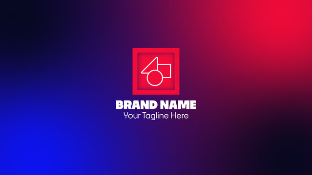Logo Animation with Colorful Background