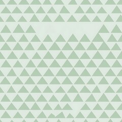 Abstract geometric pattern of light green triangles