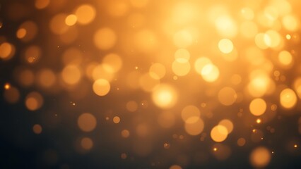 Obraz premium Abstract cream background with blurry festival lights and outdoor celebration bokeh
